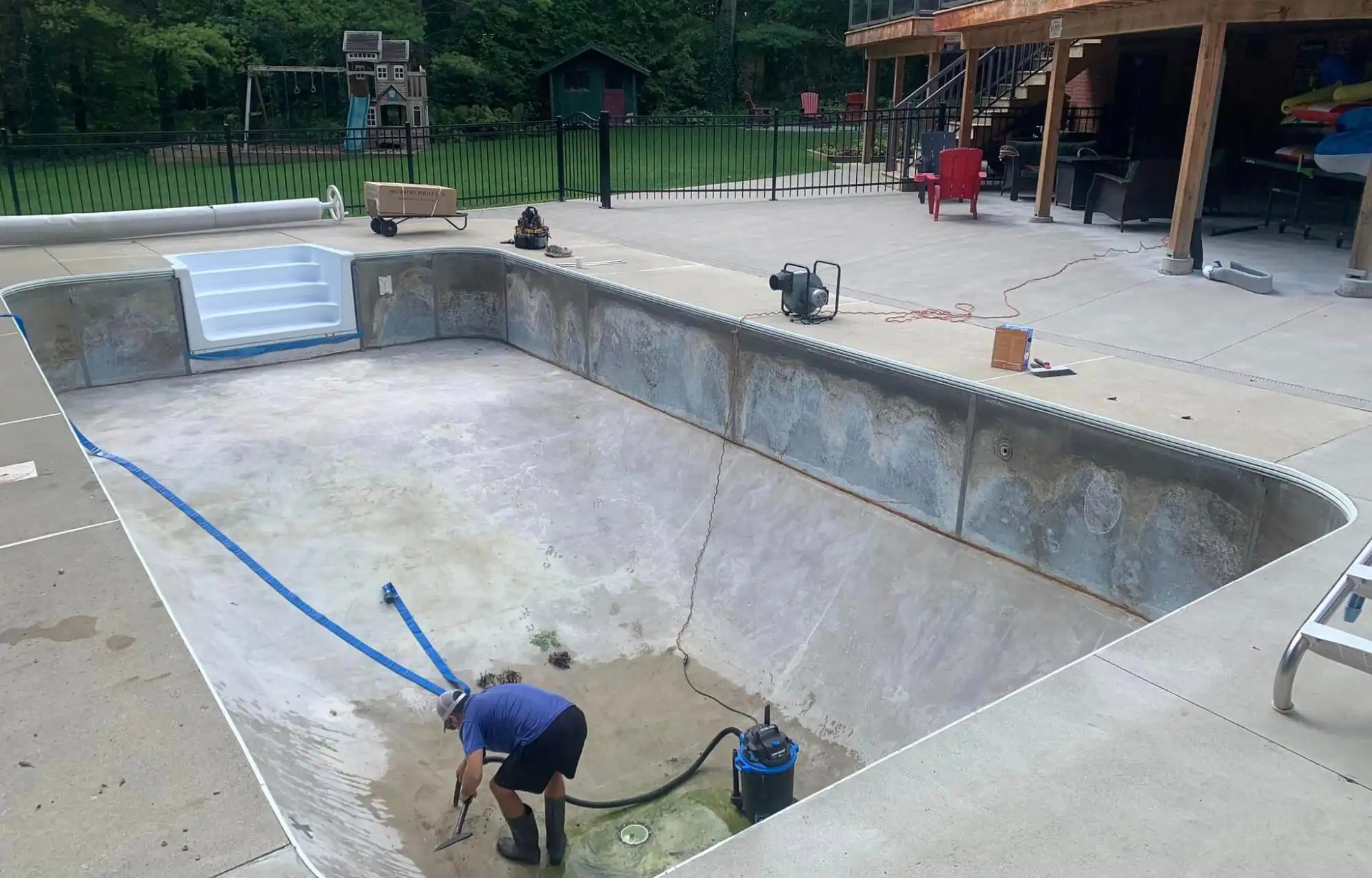 Pool being renovated